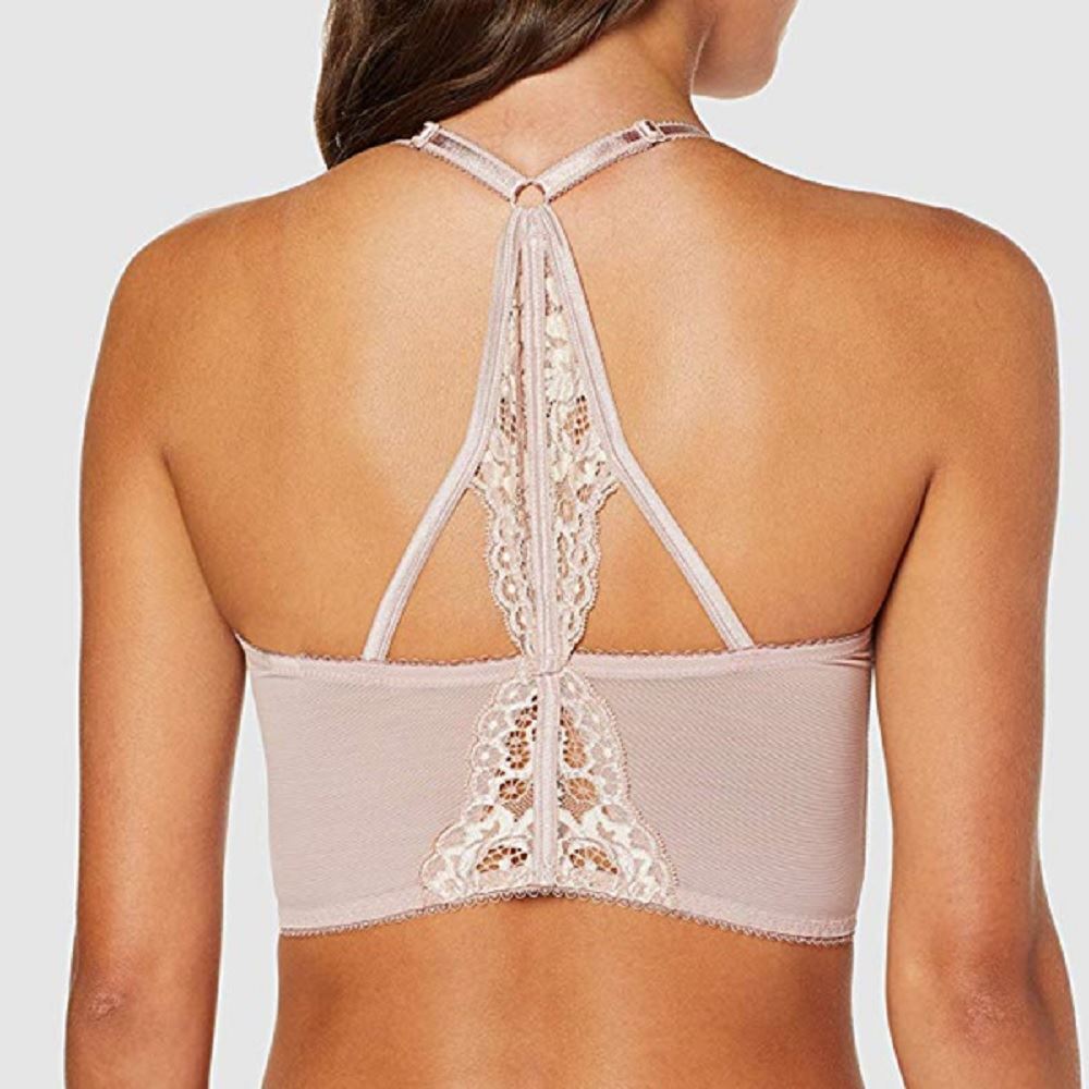 Pour Moi Opulence Underwired Front Fastening Bralette 11501 Bra Mink//Oyster