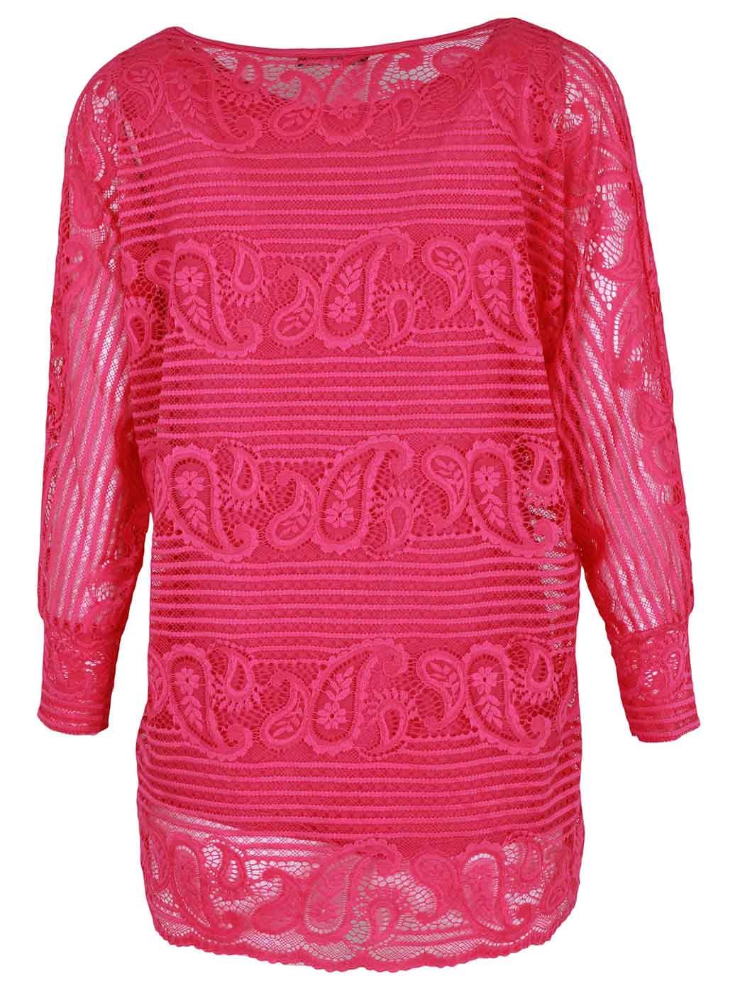 Womens Top Ladies Paisley Mesh Net Italian Lagenlook Casual Tunic Two Piece