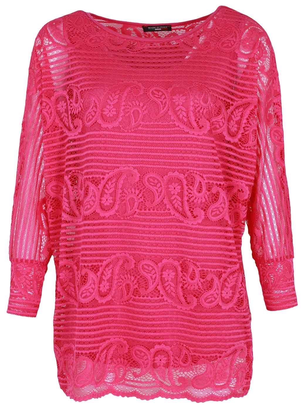 Womens Top Ladies Paisley Mesh Net Italian Lagenlook Casual Tunic Two Piece
