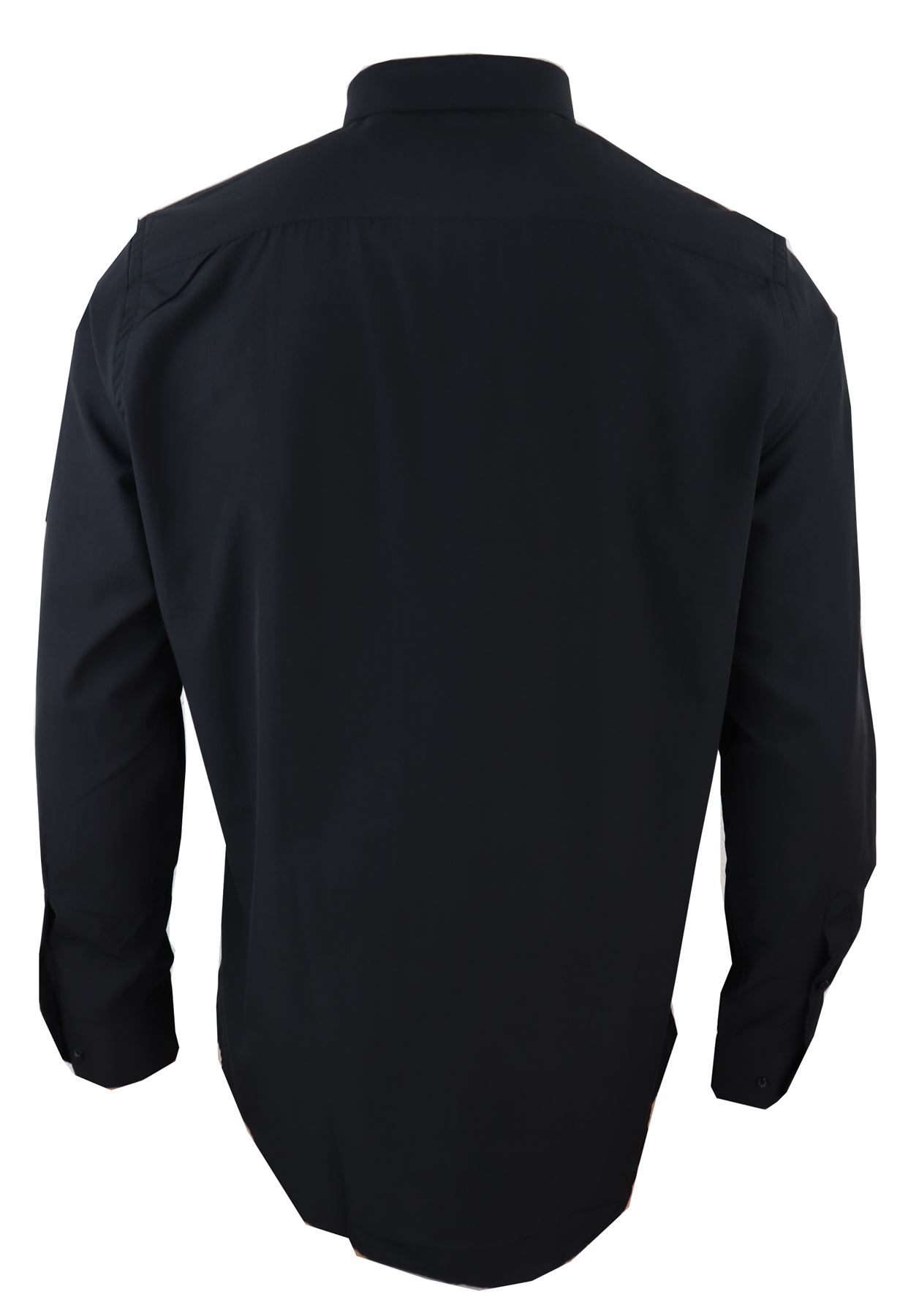Homme Club col chemise avec barre popeline PIN BLANC NOIR 1920 S patraque oeillères