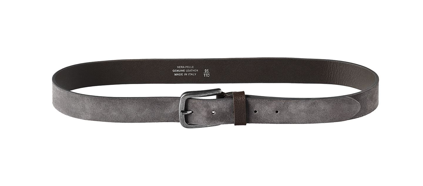 Hommes Véritable en Cuir et Daim Rétro Vintage Jeans Pantalon Chino Ceinture MADE IN ITALY