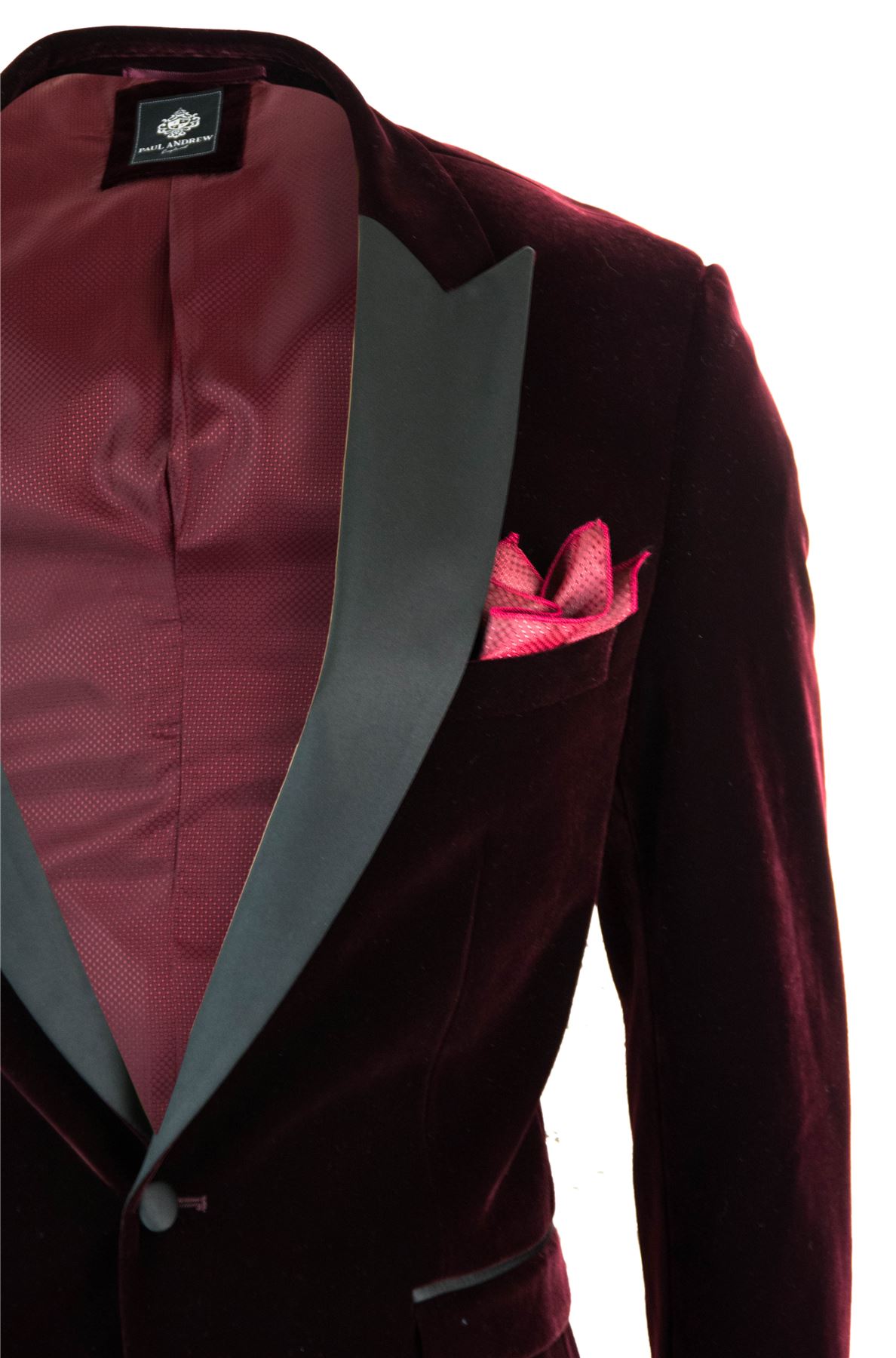 Veste homme blazer velours doux bordeaux grenat style chic formel