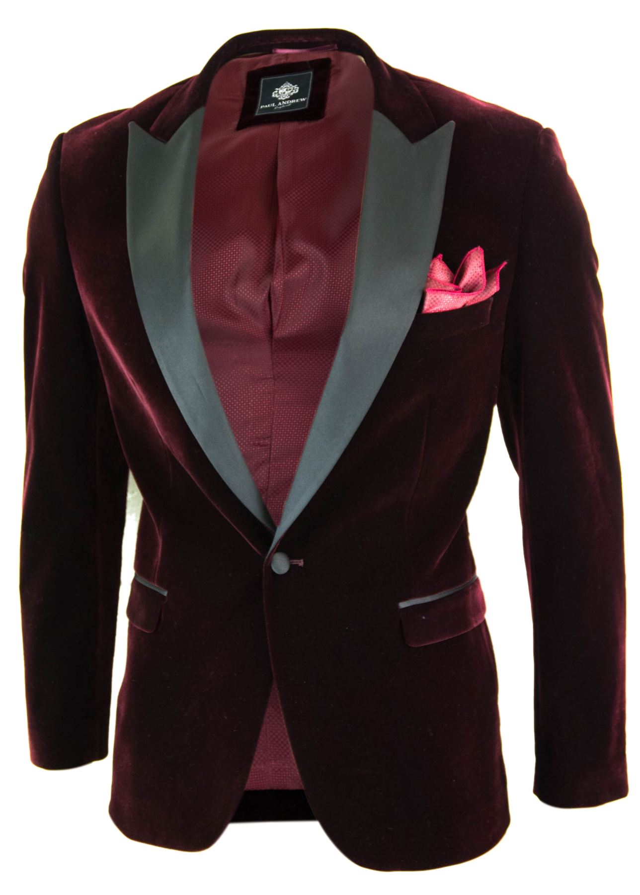 Veste homme blazer velours doux bordeaux grenat style chic formel