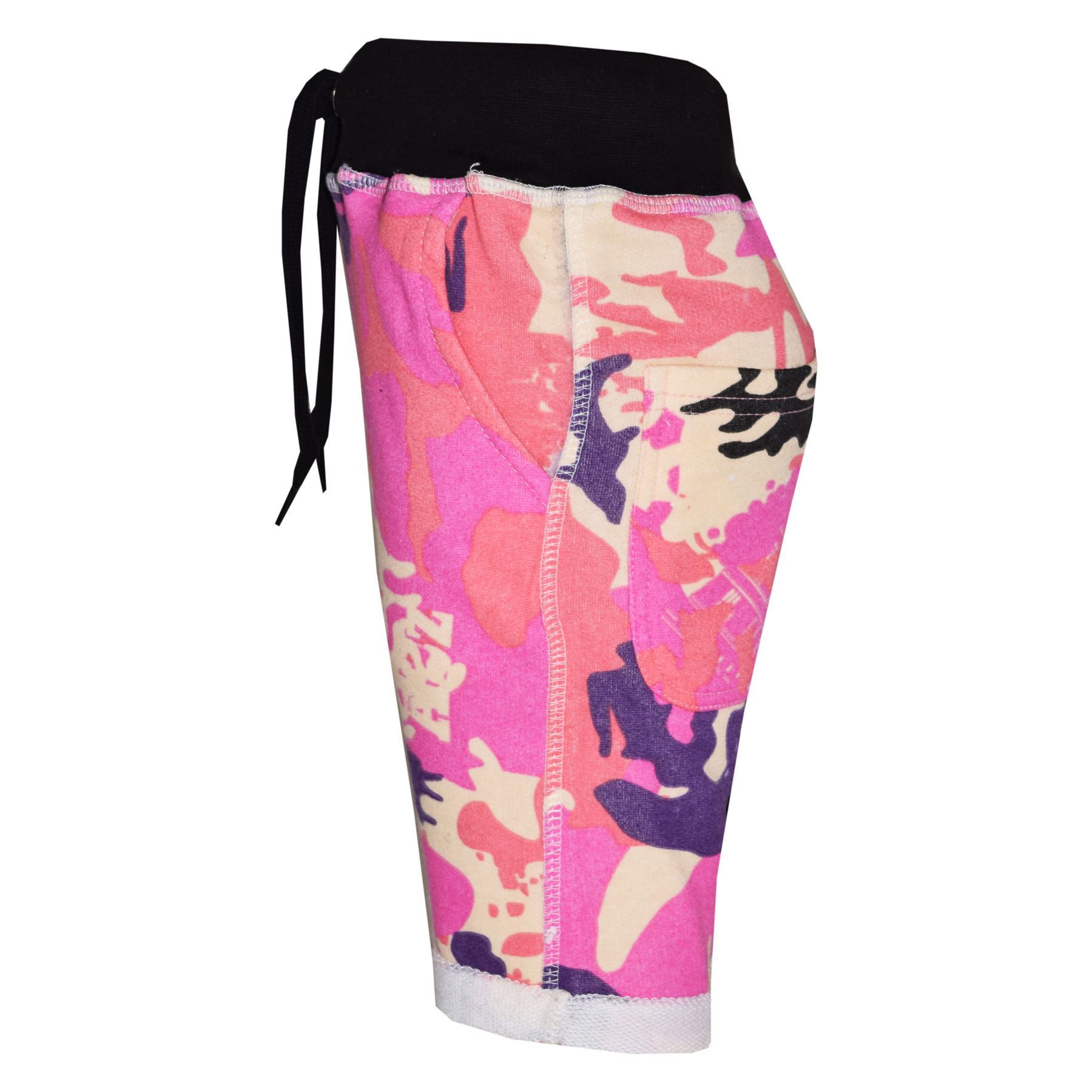 Kids Girls Boys Shorts Fleece Camouflage Chino Short Knee Length Half Pant 3-13Y