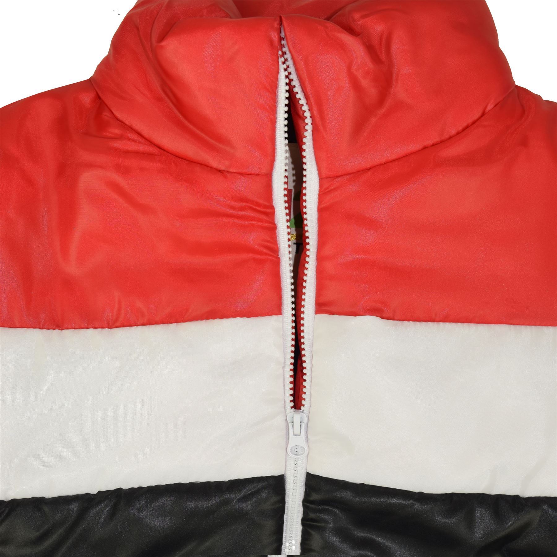 Kids Girls Boys Jacket Designer/'s Contrast Panel Padded Quilted Warm Coat 5-13Yr