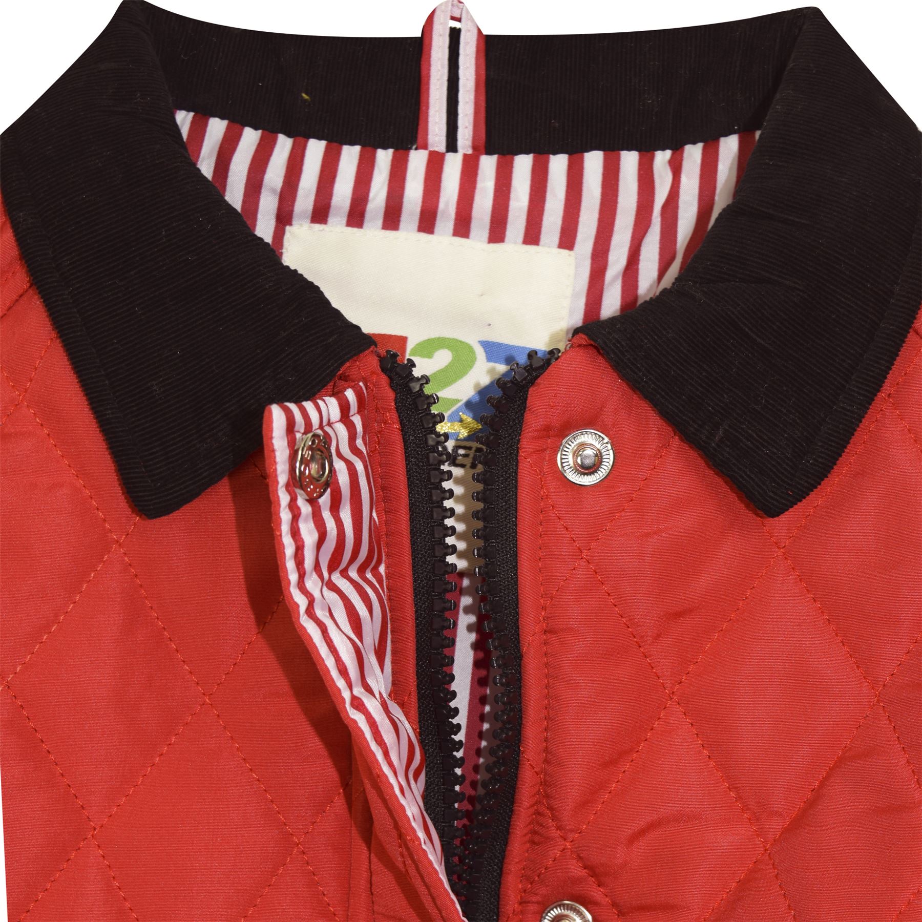 Enfants Veste Fille Matelassé Rembourré Col Boutonné Et Fermeture Éclair Veste épais manteau 5-13 Y