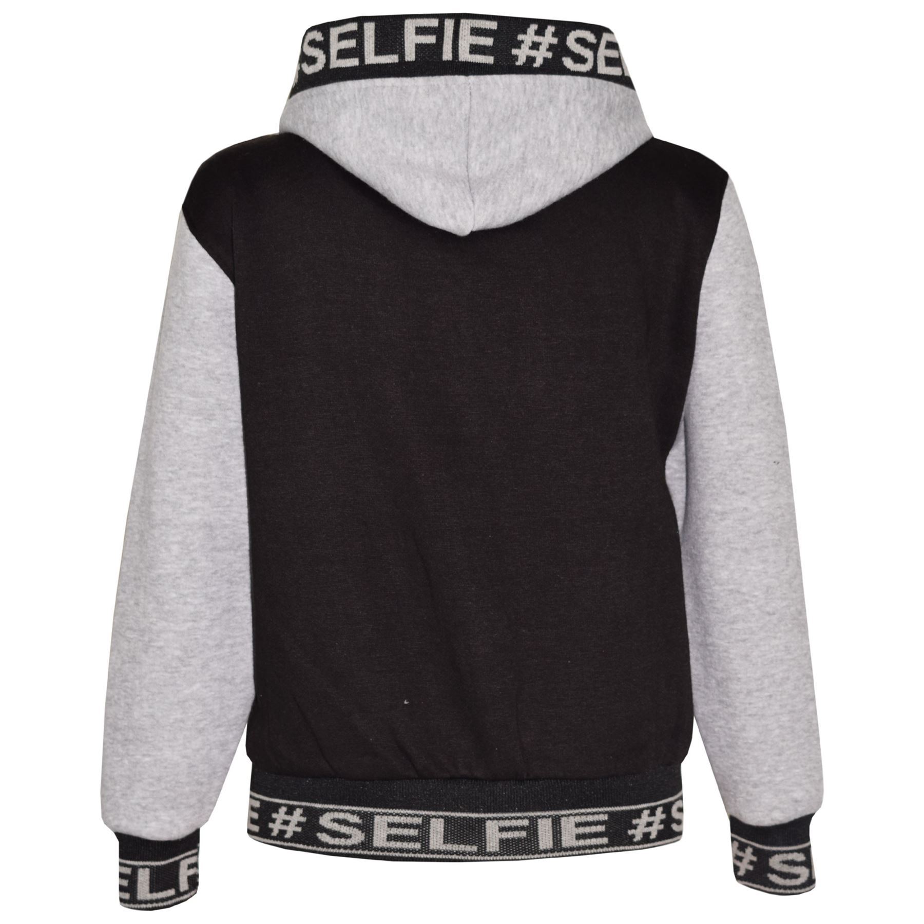 Kids Girls Boys Tracksuit Designer #Selfie Embroidered Top /& Bottom Jogging Suit