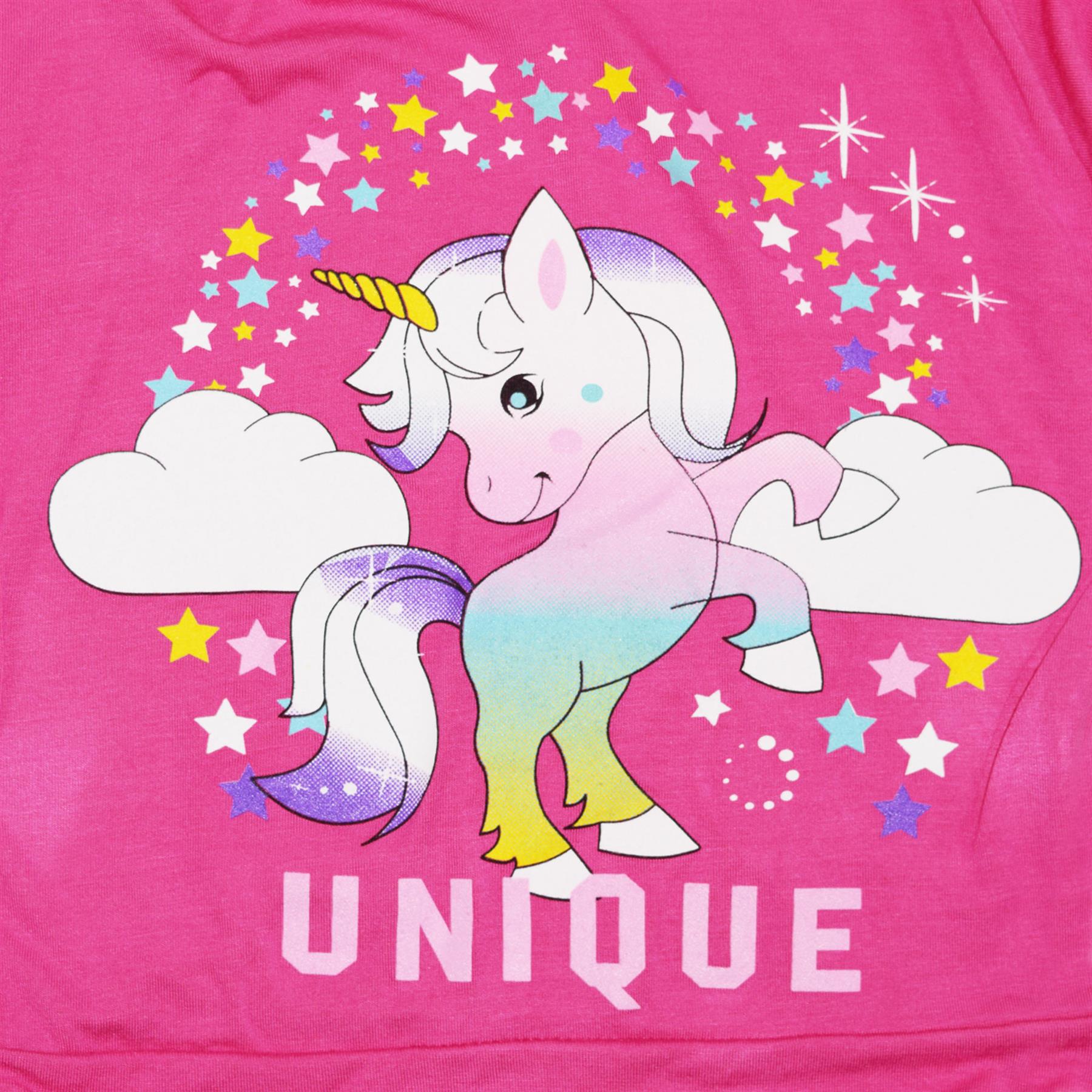 Kids Girls Top Dabbing Unicorn Floss Unique Rainbow Hooded Legging Set Tracksuit