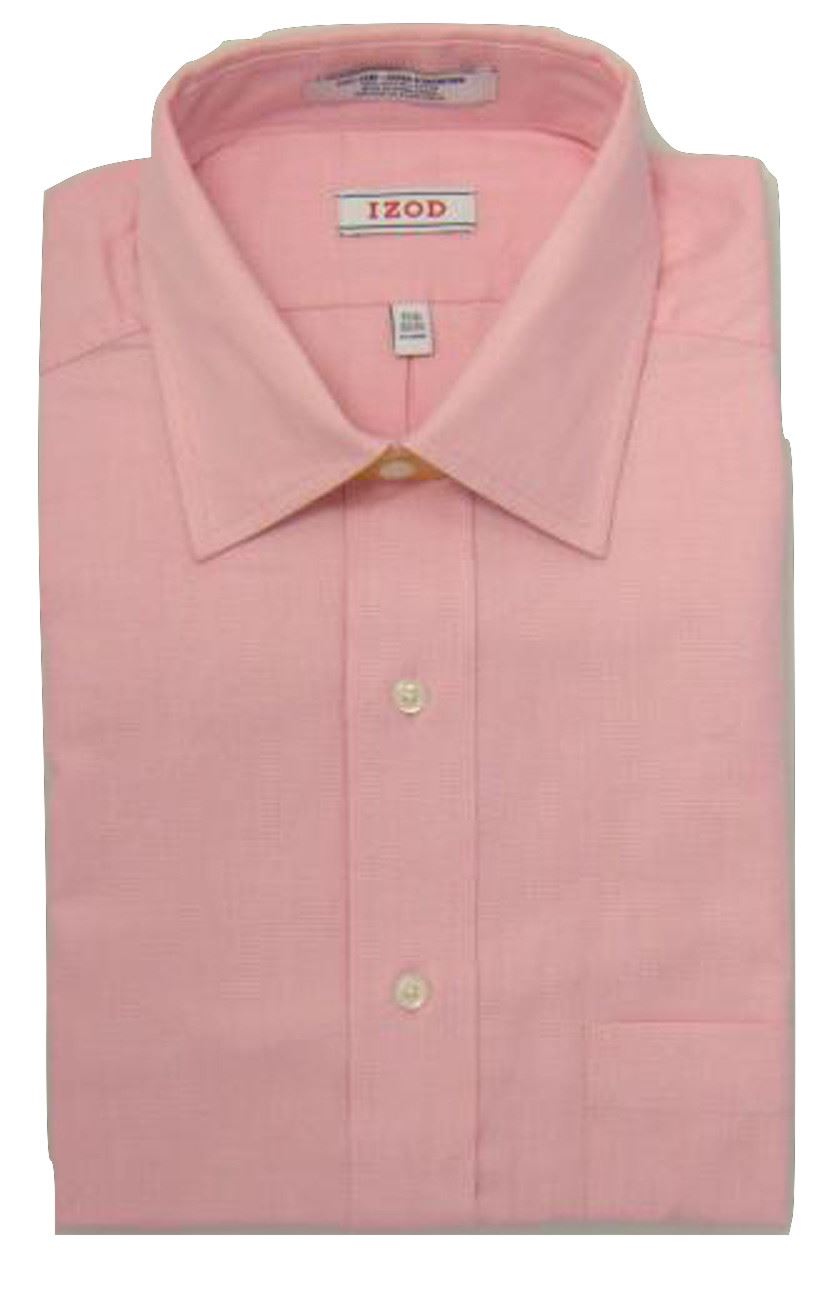 Mens Shirt IZOD Regular Fit Pure Cotton Easy Iron Long Sleeve