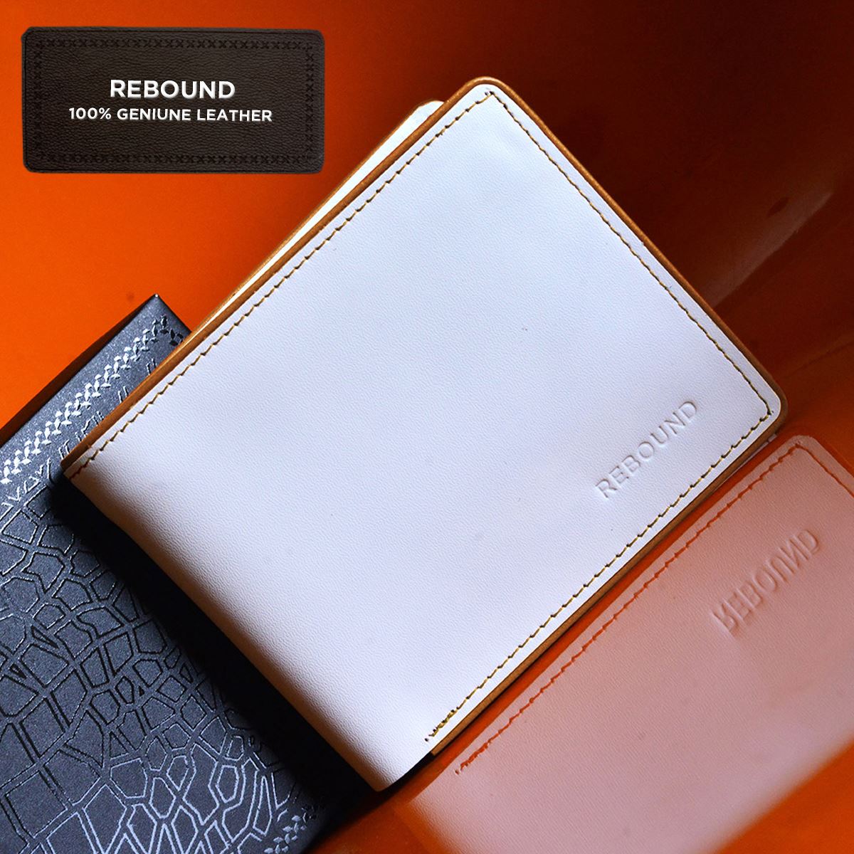 Mens 100/% Genuino Cuero Ranura para Tarjeta Cartera Plegable y notas campartments
