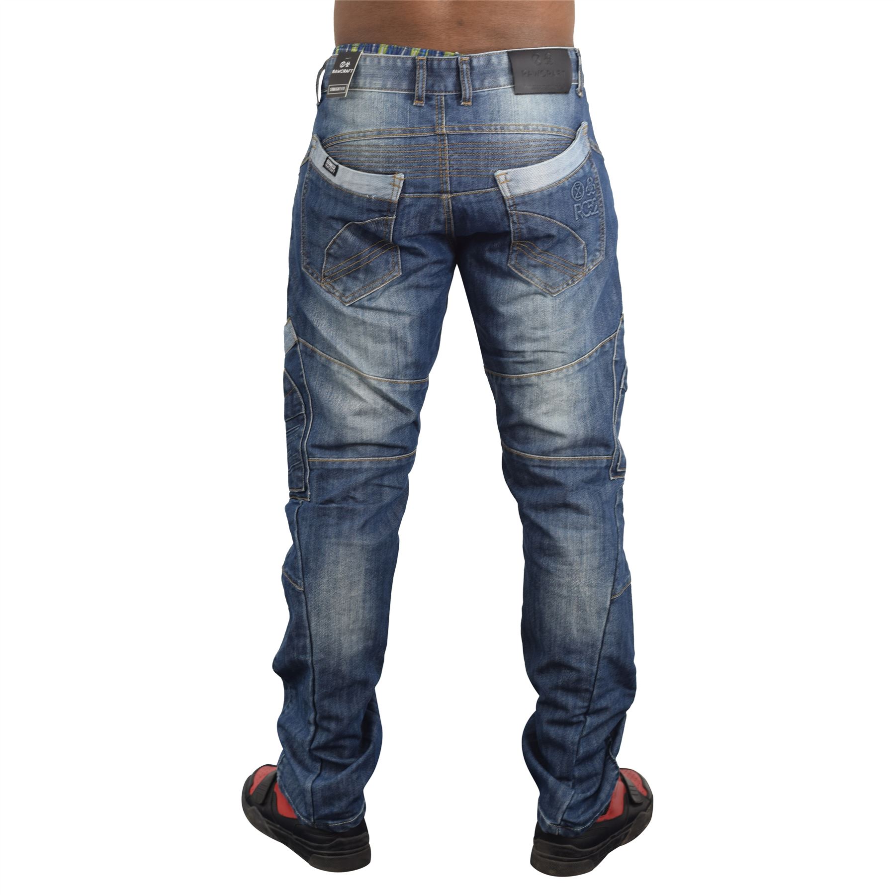 Mens Jeans Rawcraft Cargo Combat Denim Pants Hummer quality Jeans