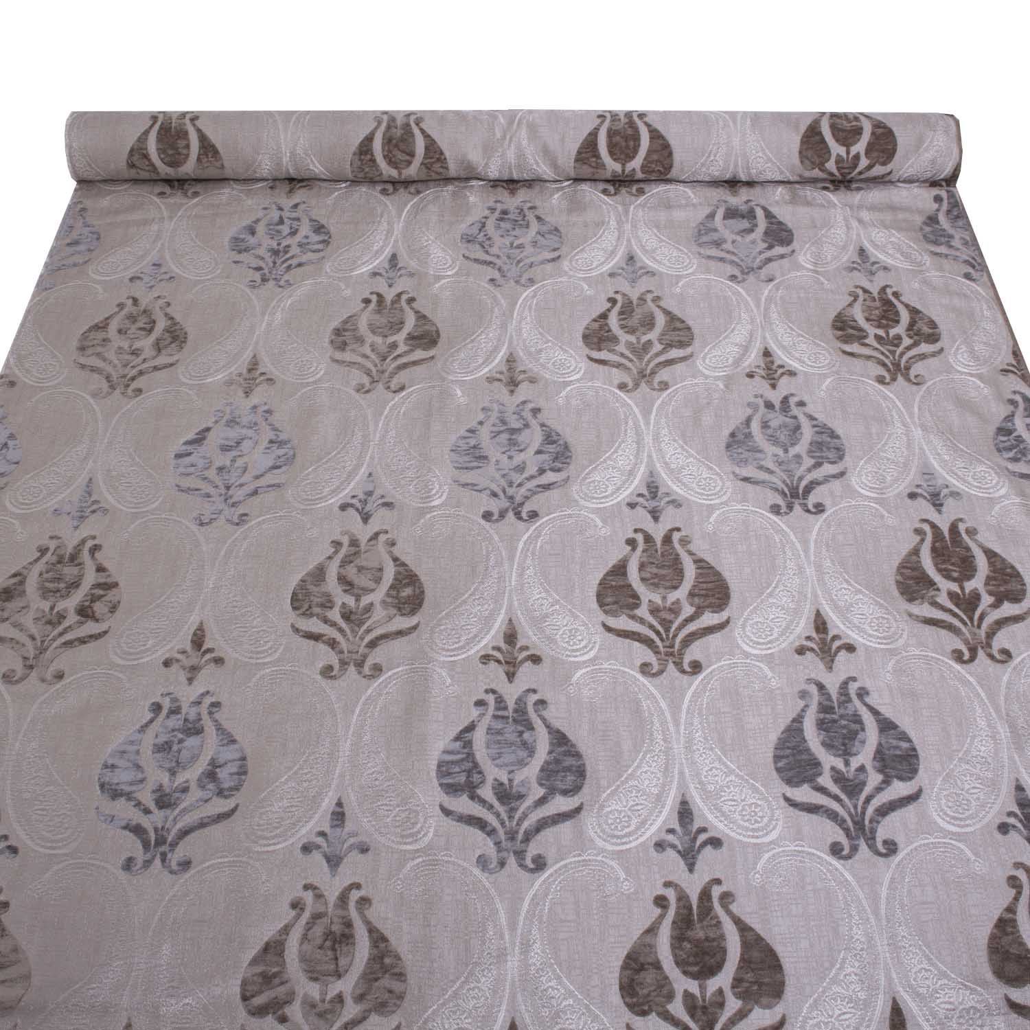 Satén de seda de viola floral del damasco Jacquard De Tela De Cortina De Terciopelo Doble Cara