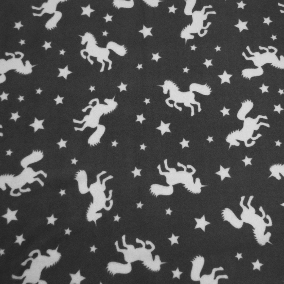 Patrón de estrella de Unicornio Suave Manta Polar Abrazo material de tela artesanal Vestido