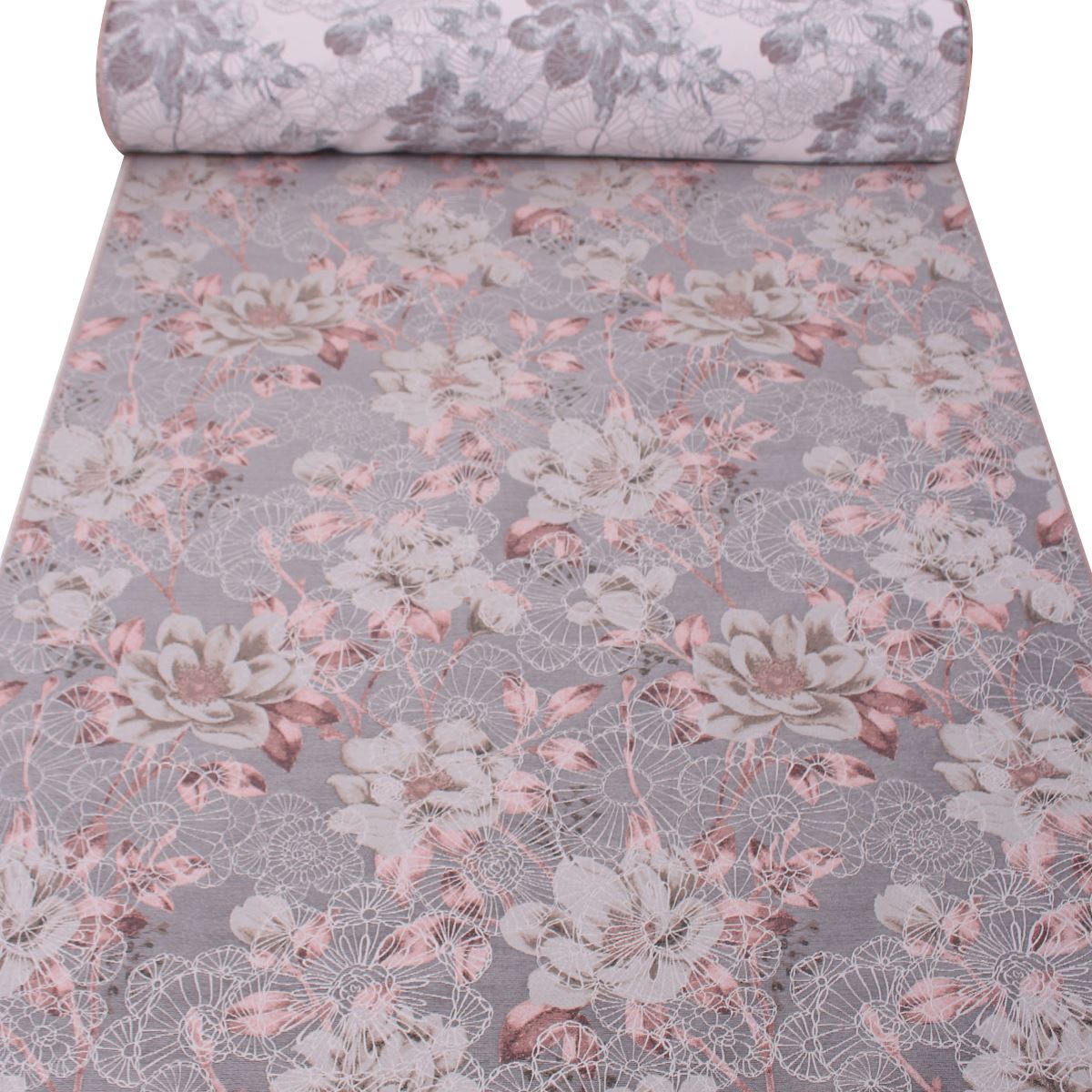 Quentin Tejido Jacquard Grandes Chenille Floral Rosa Bordado Tela de tapicería