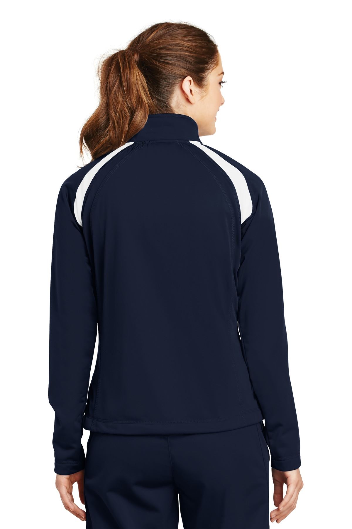 Details about / Sport-Tek Womens Tricot Full Zip Pocket Track Jacket M-LST90