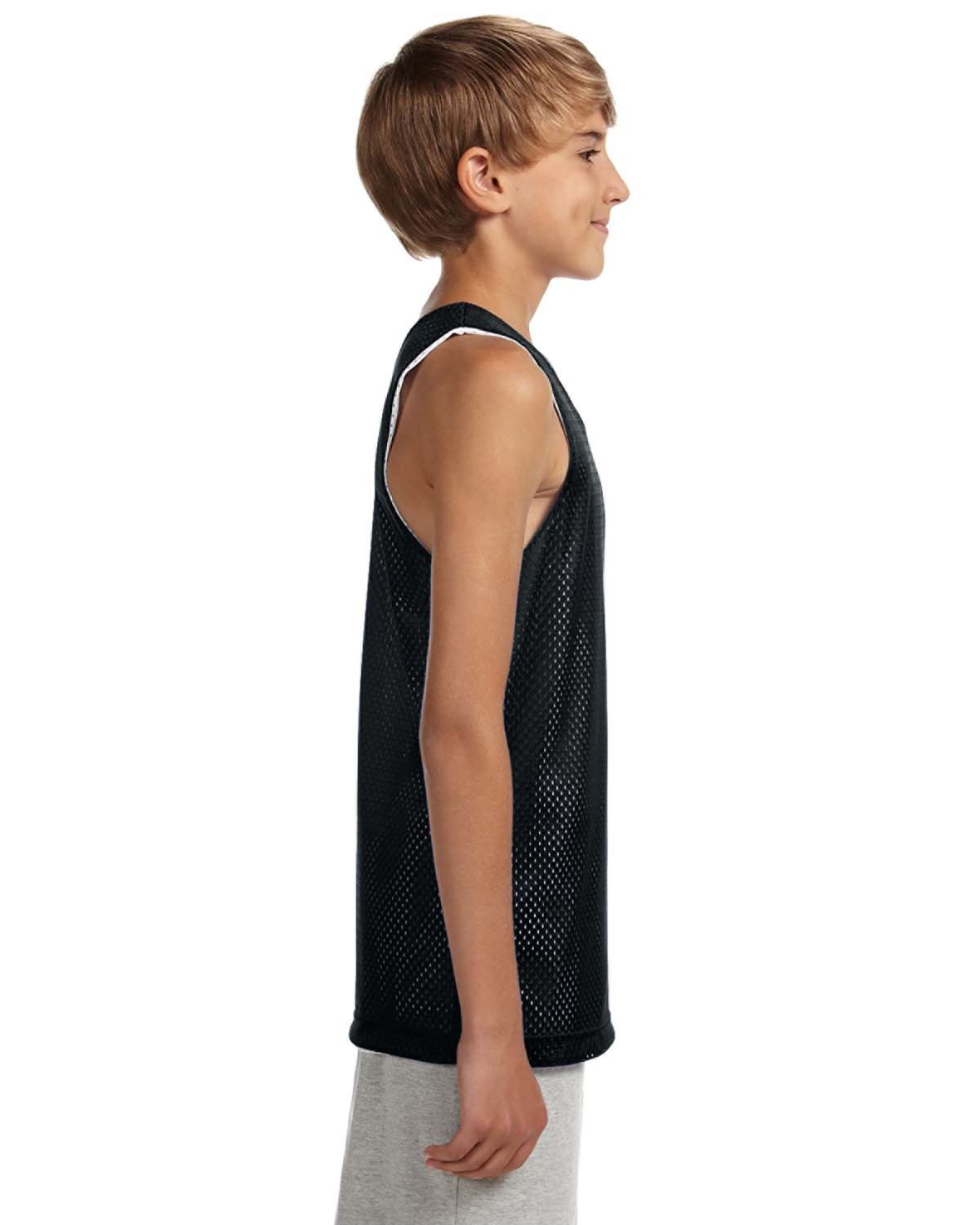A4 T-Shirt Youth Reversible Mesh Tank N2206