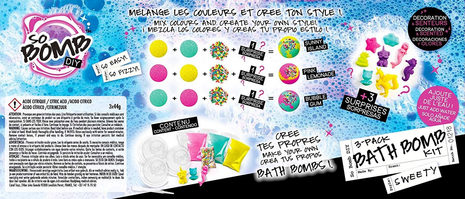 Canal Toys So Bomb Bath Sets Make Your Own Bath Bombs Gift Sets