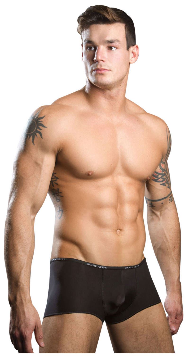Doreanse Men/'s 1590 Aire Short Trunk Light Thin Silky Black White Nude Red