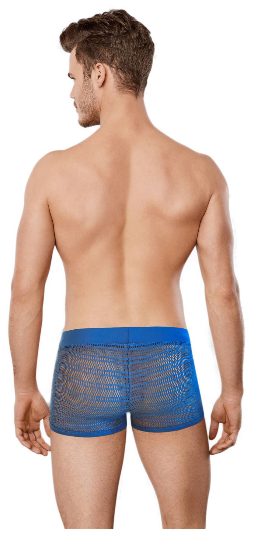 Doreanse 1588 Boxer Brief mens underwear hips short satin mesh male trunk maxi