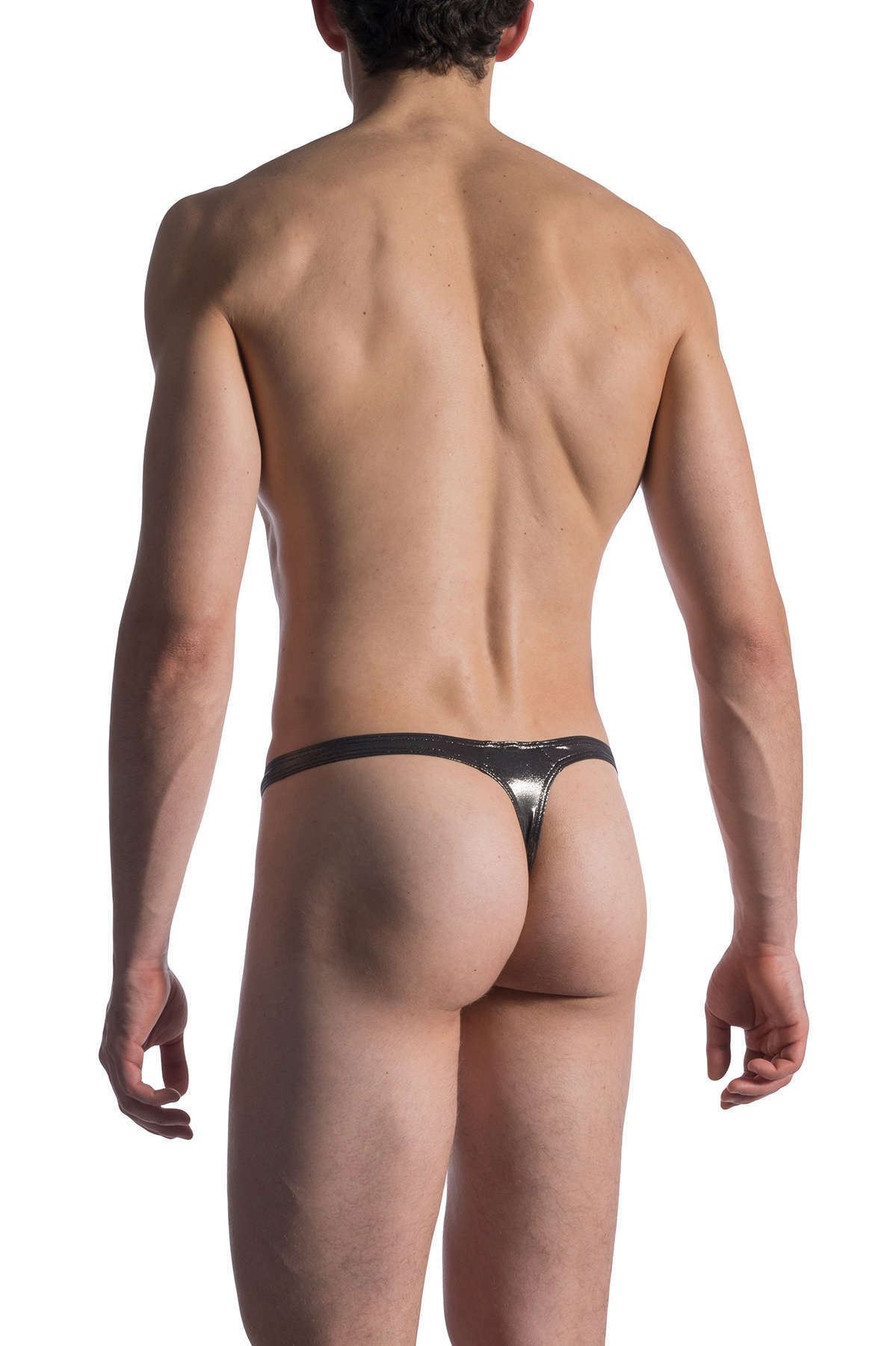 MANSTORE MEN/'S M810 Tower String Biancheria Intima Tanga Oro Nero