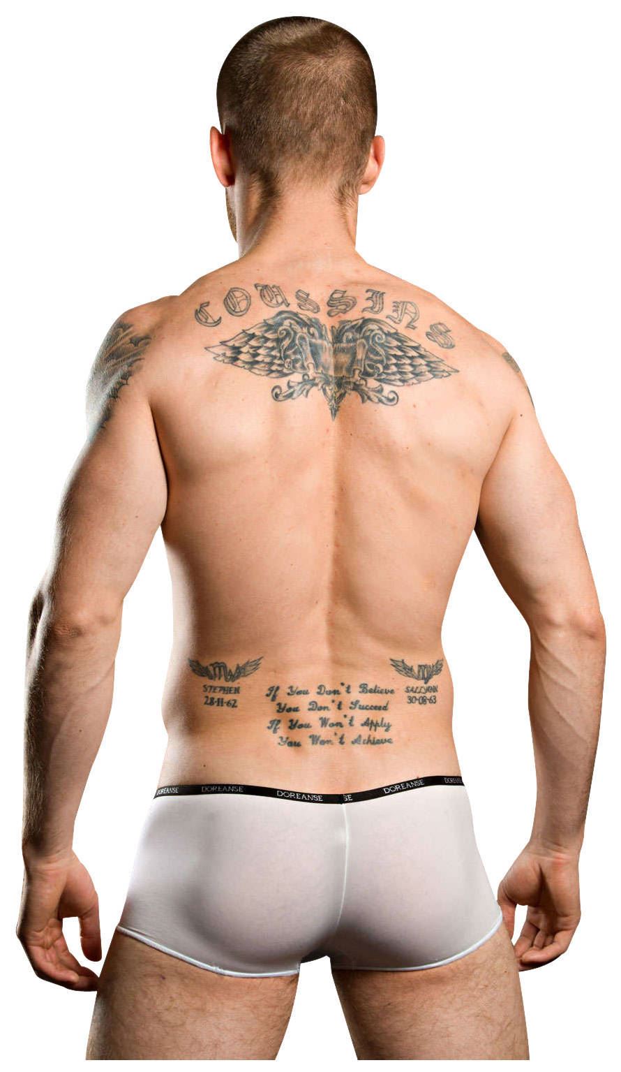 Doreanse Men/'s 1590 Aire Short Trunk Light Thin Silky Black White Nude Red