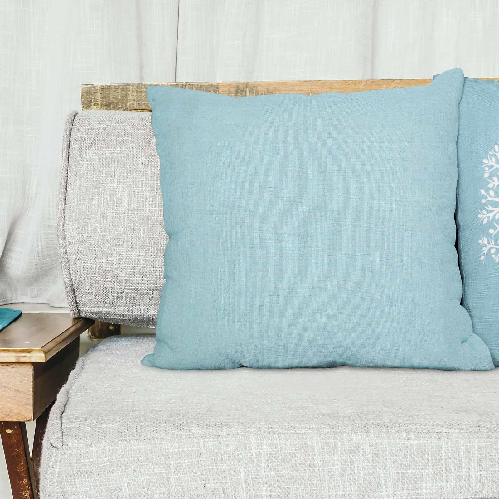 Kilbride Cushion Cover Luxury Plain 100/% Cotton Cushion Covers 17/" x 17/"