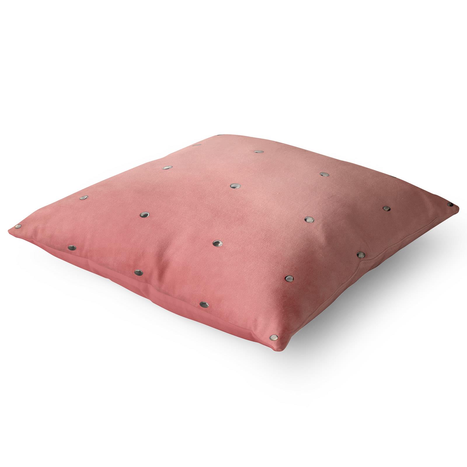 Velvet Filled Cushion Rocco Kensington Luxury Studded Throw Cushions 17/" x 17/"