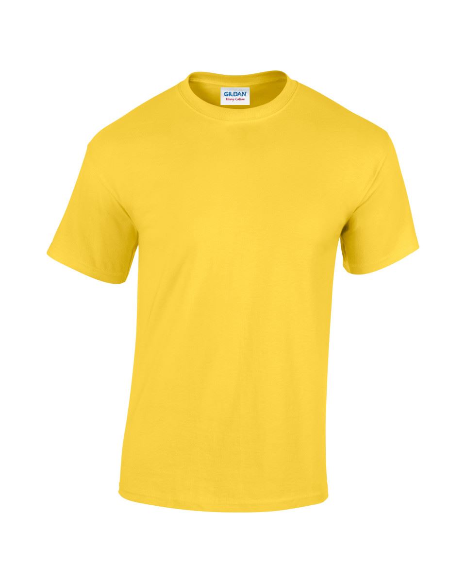 Gildan Mens Womens Heavy Cotton Plain T-Shirt Tee T Shirt Short 50 COLOURS