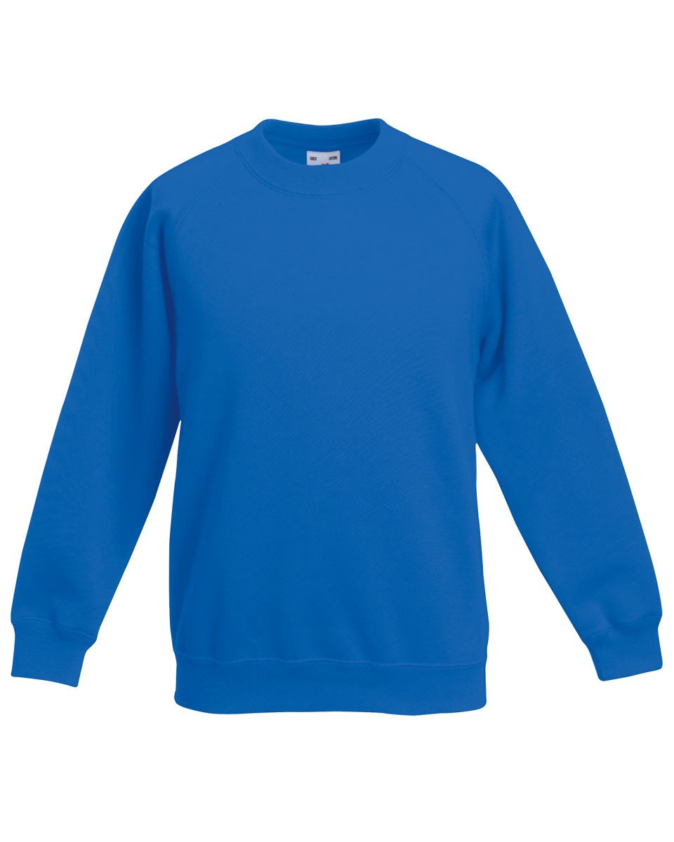 S M L XL 2XL Fruit of the Loom Men's Classic Raglan Sweatshirt Jumper S M L XL 2XL Fruit of the Loom Men's Classic Raglan Sweatshirt Jumper