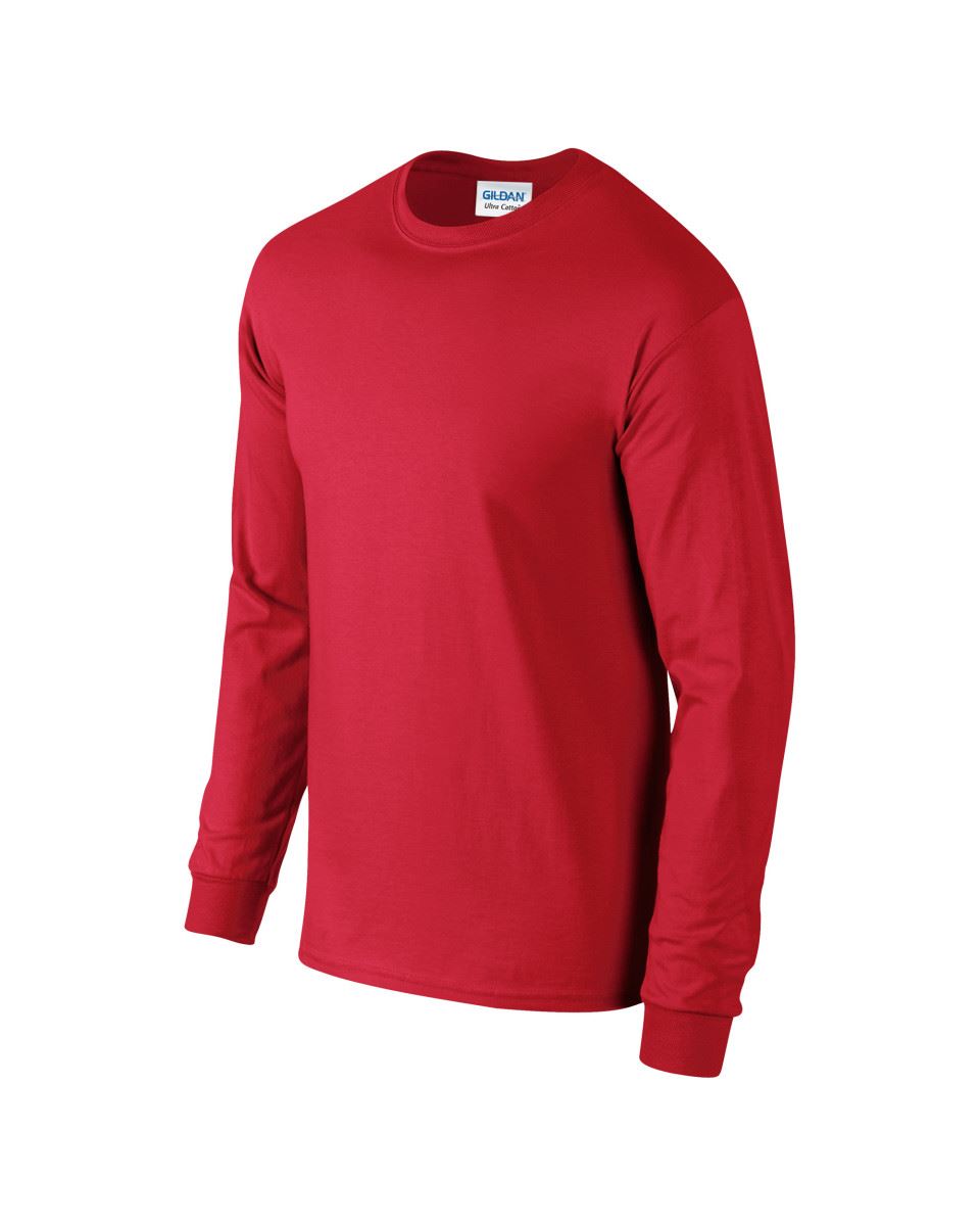 3 Pack Gildan Mens Ultra Cotton Adult Long Sleeve Plain T Shirt Cotton Tee Shirt