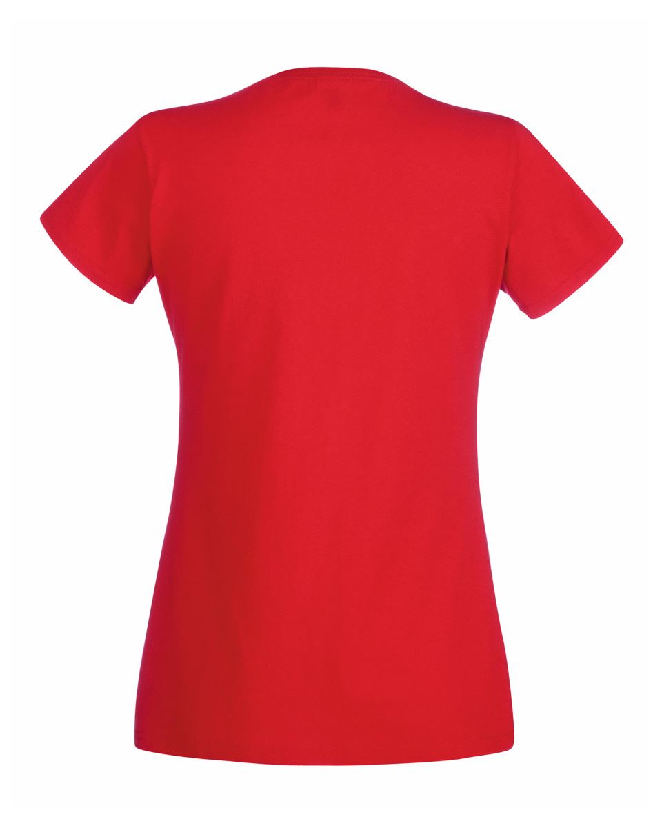 Fruit of the Loom Womens Lady-Fit T-Shirt Valueweight Plain Blank T Shirt Top