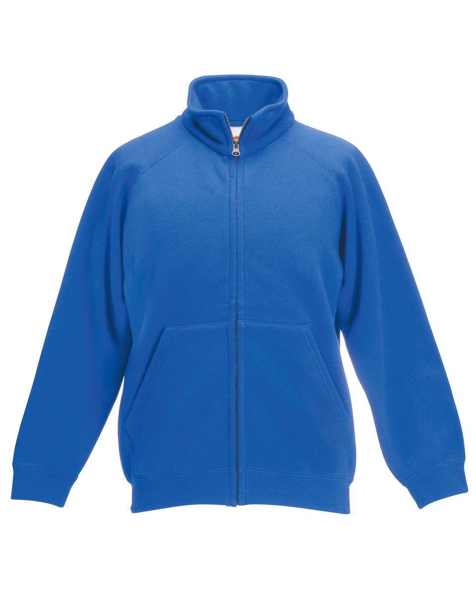 Fruit Of The Loom CHILDREN/'S SWEATSHIRT CREW JACKET ZIPPED KIDS BOYS GIRLS