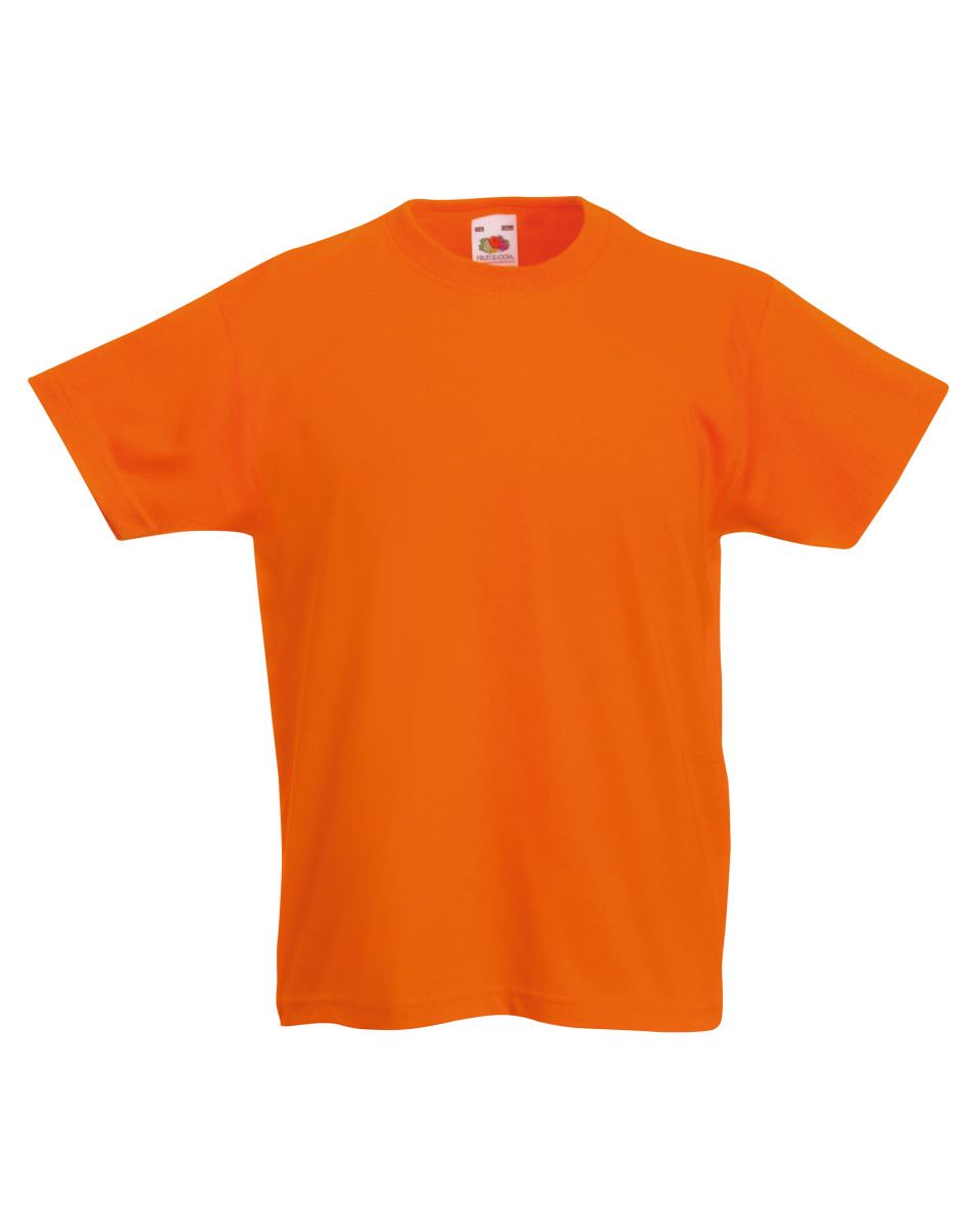 Fruit Of The Loom CHILDREN/'S T-SHIRT PLAIN TOP KIDS BOYS GIRLS SCHOOL ALL SIZES