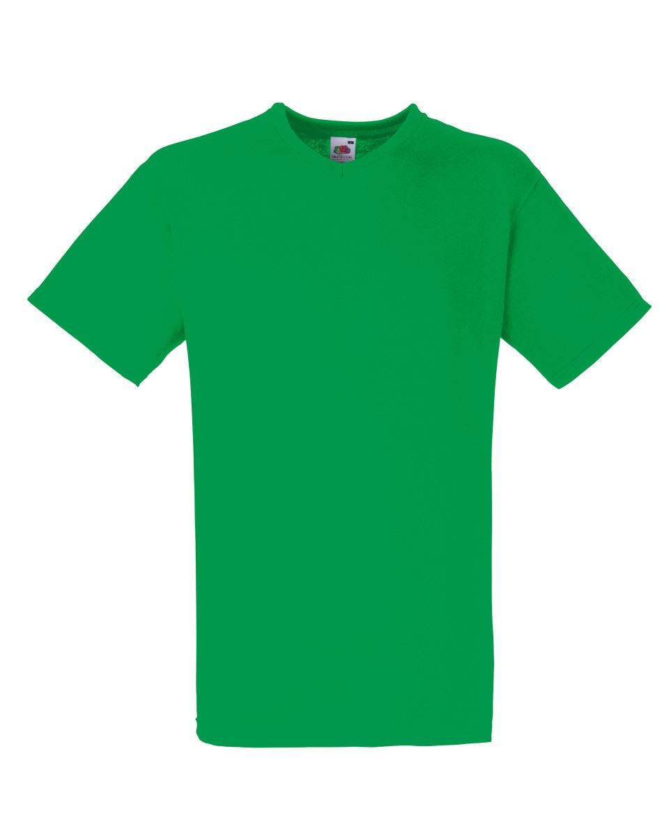 3 PACK Fruit Of The Loom V-NECK T-SHIRT PLAIN TOP COTTON LYCRA SIZES MEN OFFER