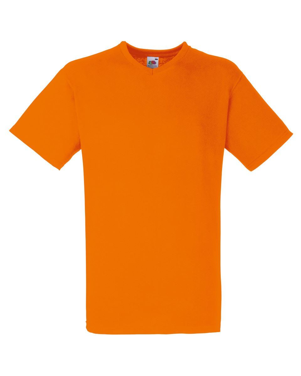 3 PACK Fruit Of The Loom V-NECK T-SHIRT PLAIN TOP COTTON LYCRA SIZES MEN OFFER