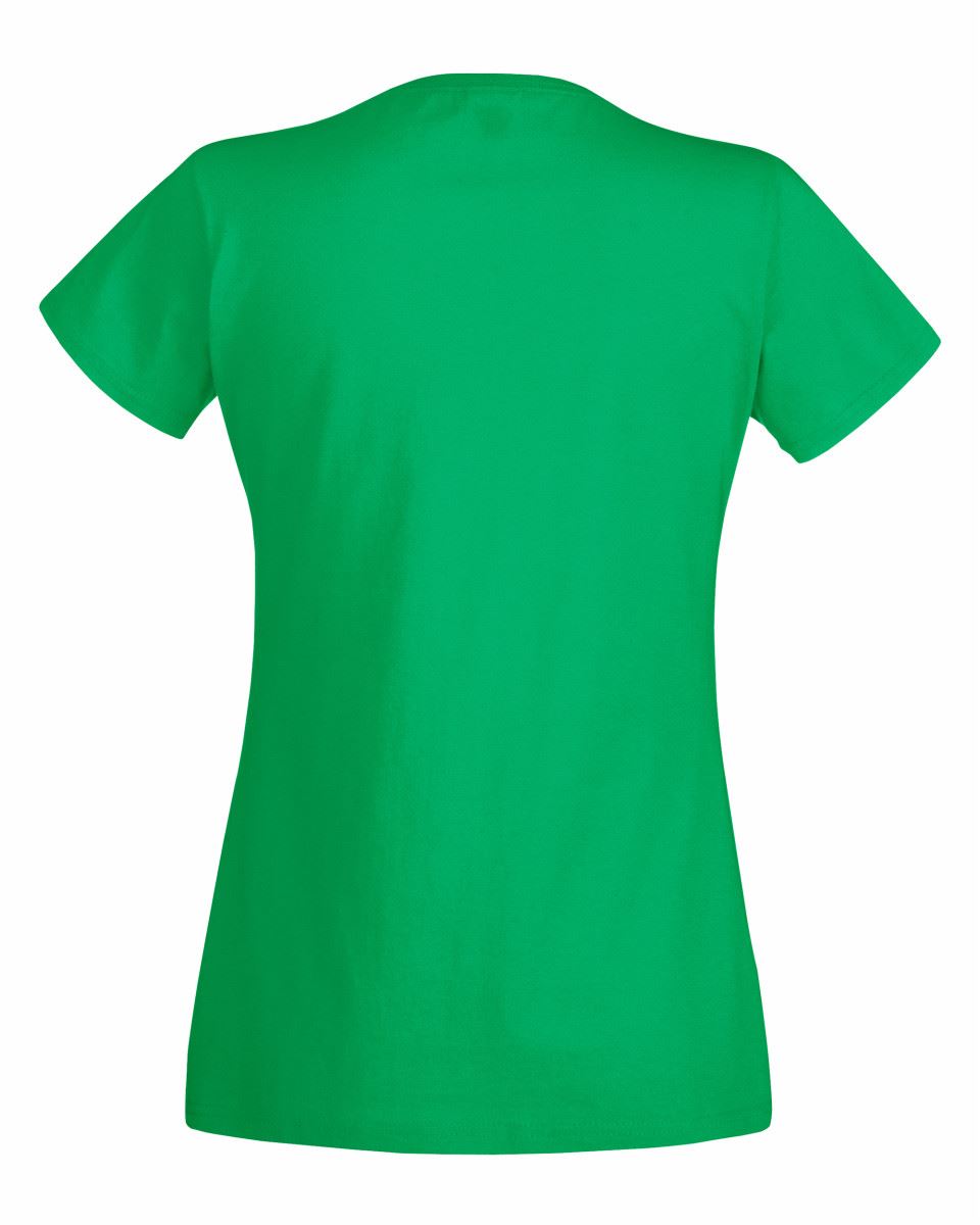 Fruit Of The Loom Womens Lady Fit Original Plain Rounded Neck T-Shirt Tee Tshirt