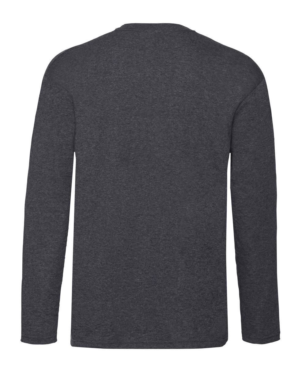 3 Pack Men/'s Fruit of the Loom Long Sleeve T Shirt Plain Tee Shirt Top Cotton