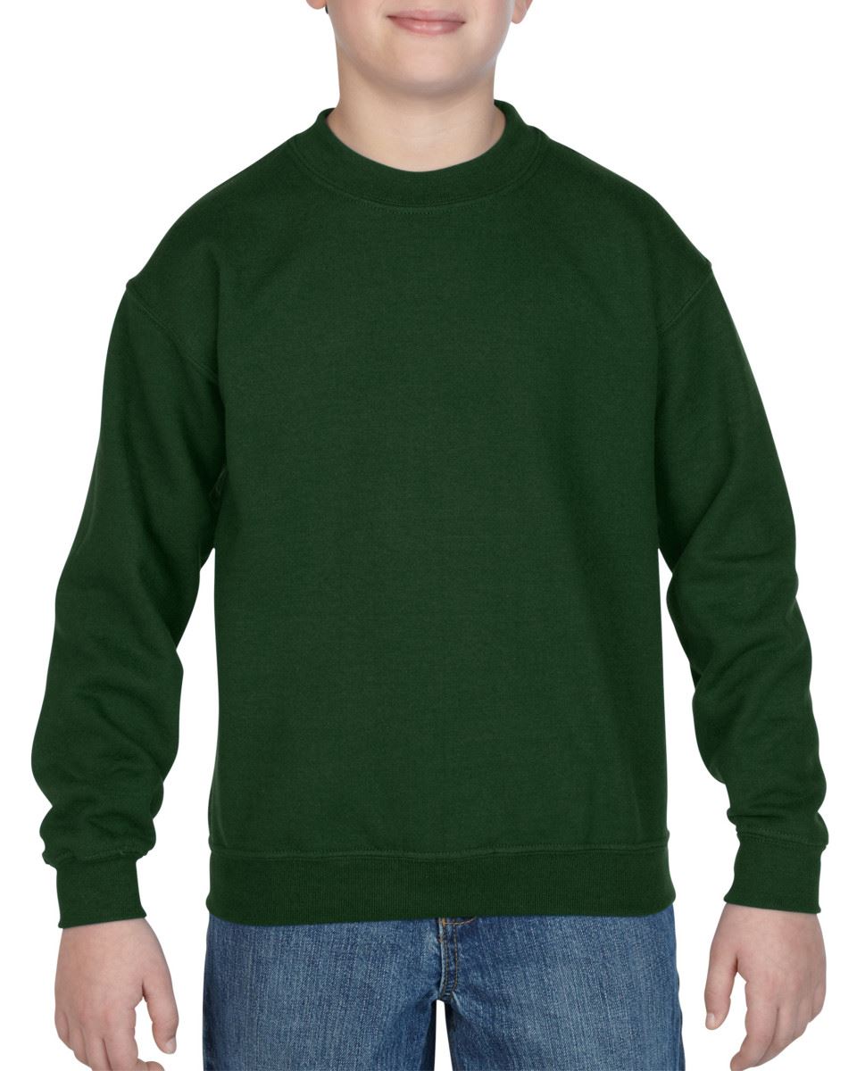 Gildan Plain Kids Boys Girls Childrens School Sweatshirt Jumper Top Fleece