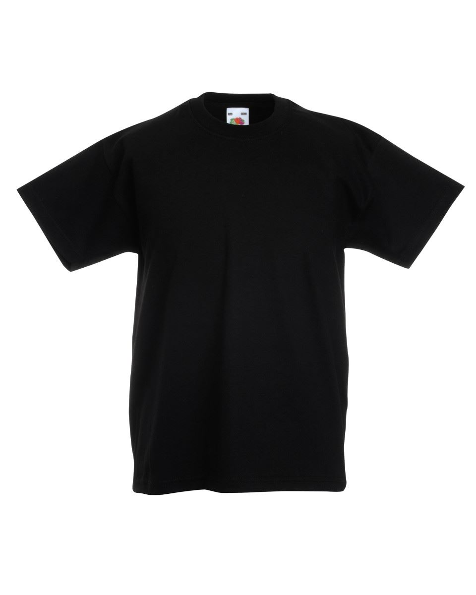 Fruit Of The Loom CHILDREN/'S T-SHIRT PLAIN TOP KIDS BOYS GIRLS SCHOOL ALL SIZES