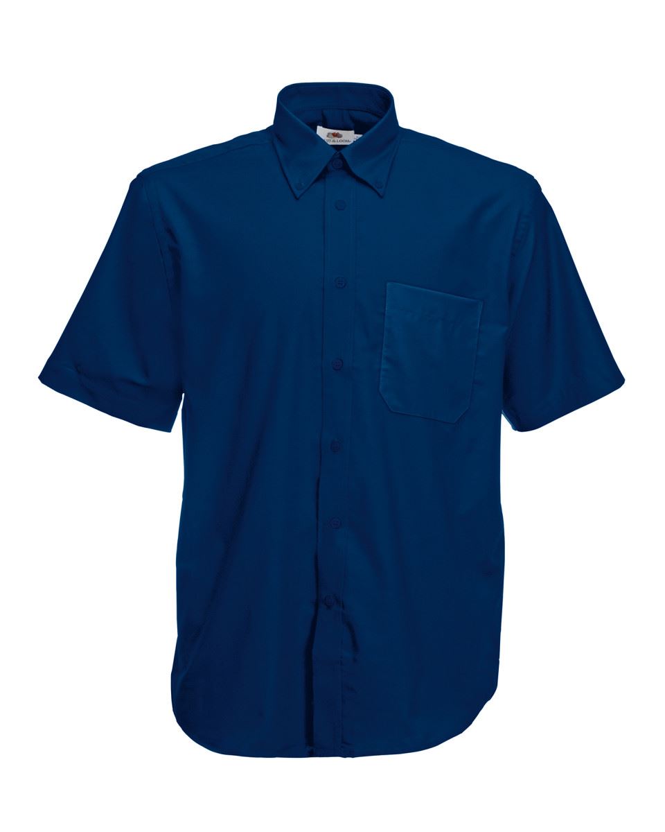 Fruit Of The Loom Mens Men/'s Oxford Buttons Plain Cadat collar Shirts