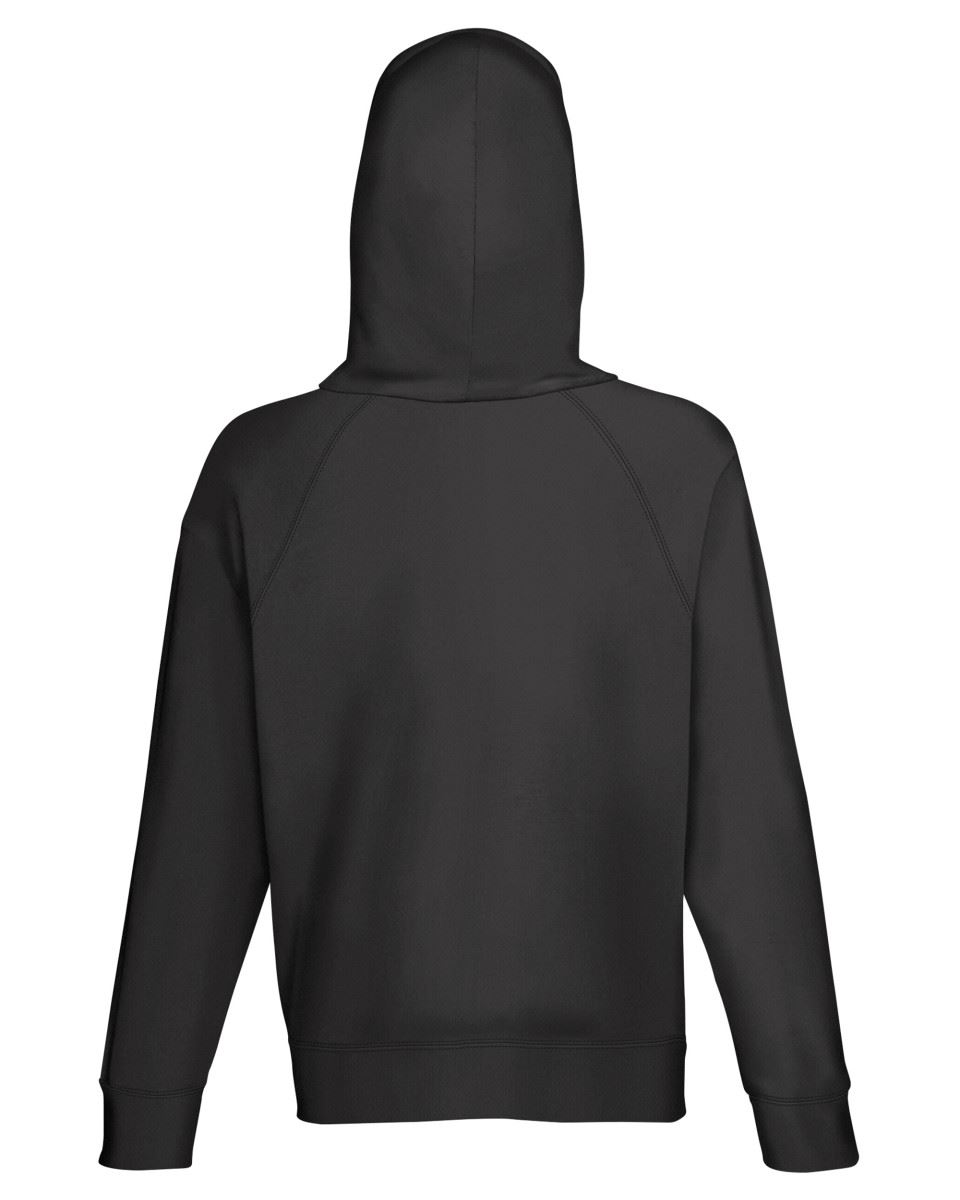 FRUIT OF THE LOOM LIGHTWEIGHT HOODED SWEAT TOP HOODIE SWEATER JUMPER