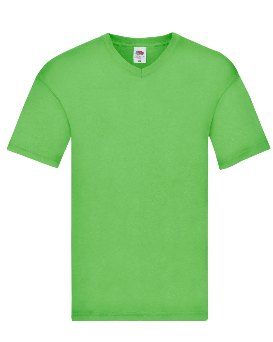 Fruit Of The Loom Men/'s Original Plain Top V-Neck T-Shirt Cotton