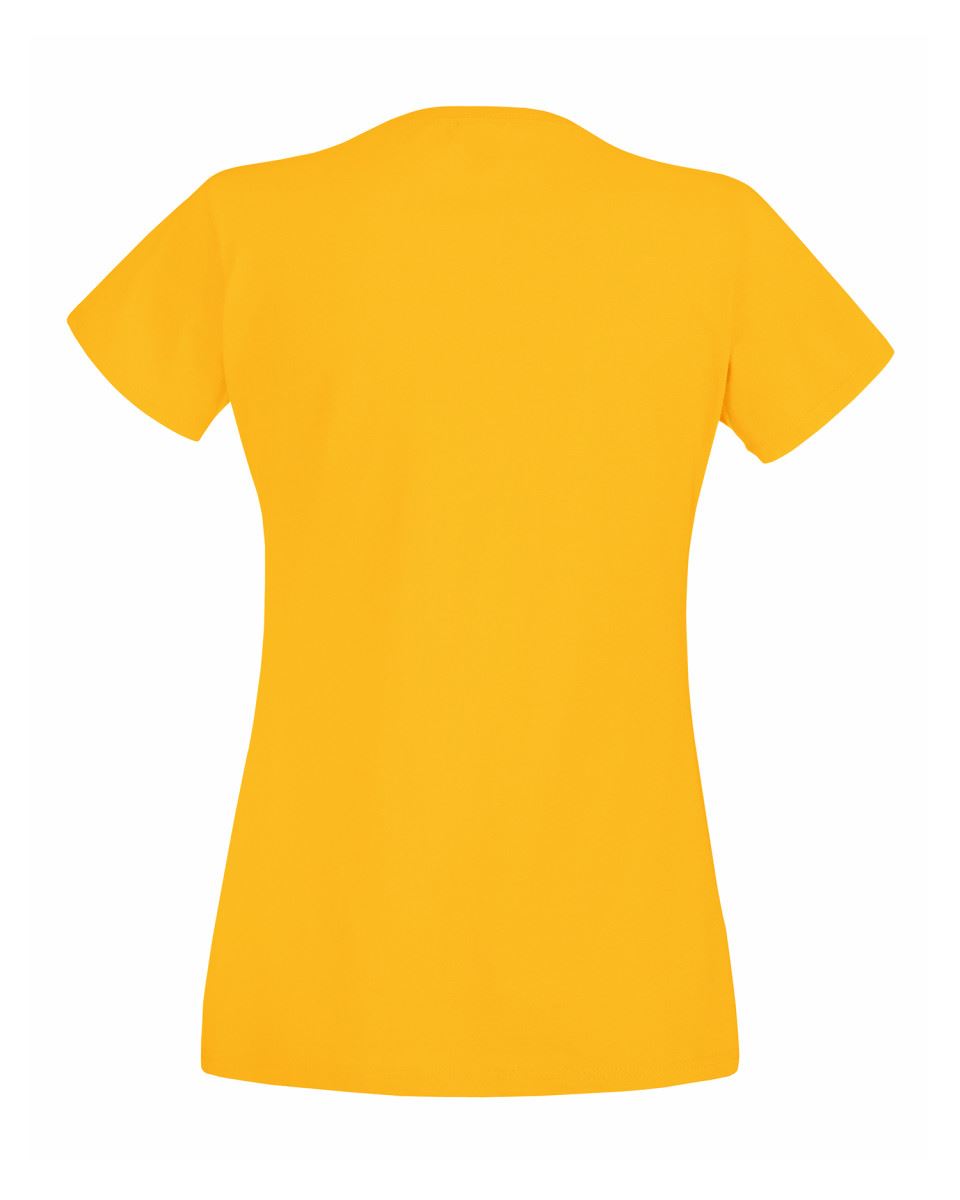 Fruit of the Loom Womens Lady-Fit T-Shirt Valueweight Plain Blank T Shirt Top