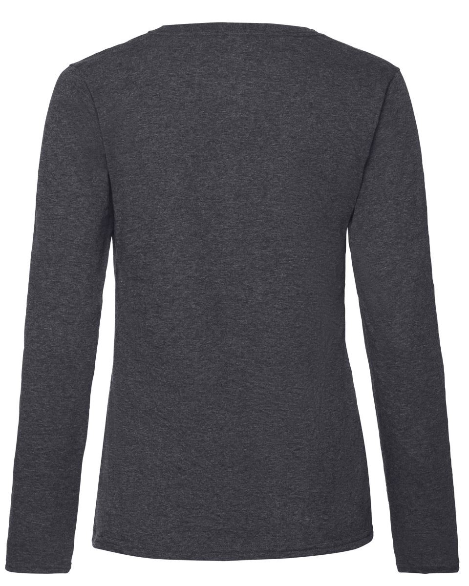2XL Fruit of the Loom Plain Lady Fit Long Sleeve T-Shirt Top3 COLOURSXS