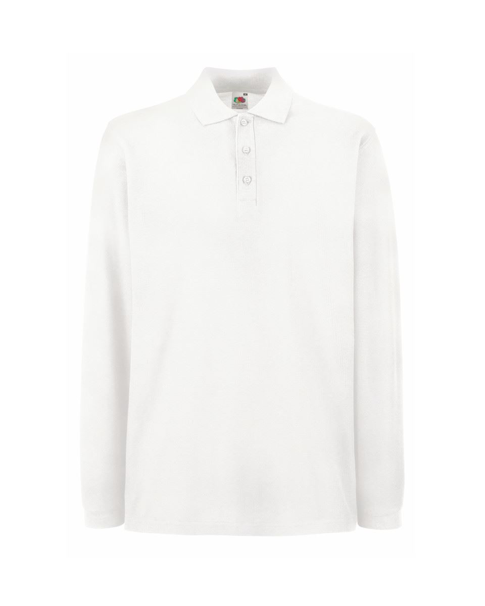 Fruit Of The Loom Mens Premium Plain Cadat collar Polo Shirts T-shirt
