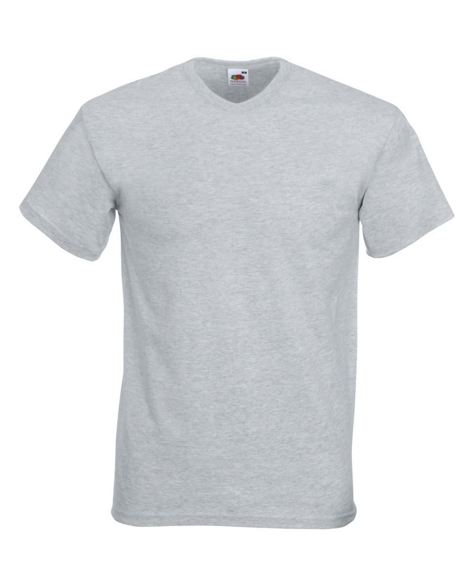 3 PACK Fruit Of The Loom V-NECK T-SHIRT PLAIN TOP COTTON LYCRA SIZES MEN OFFER