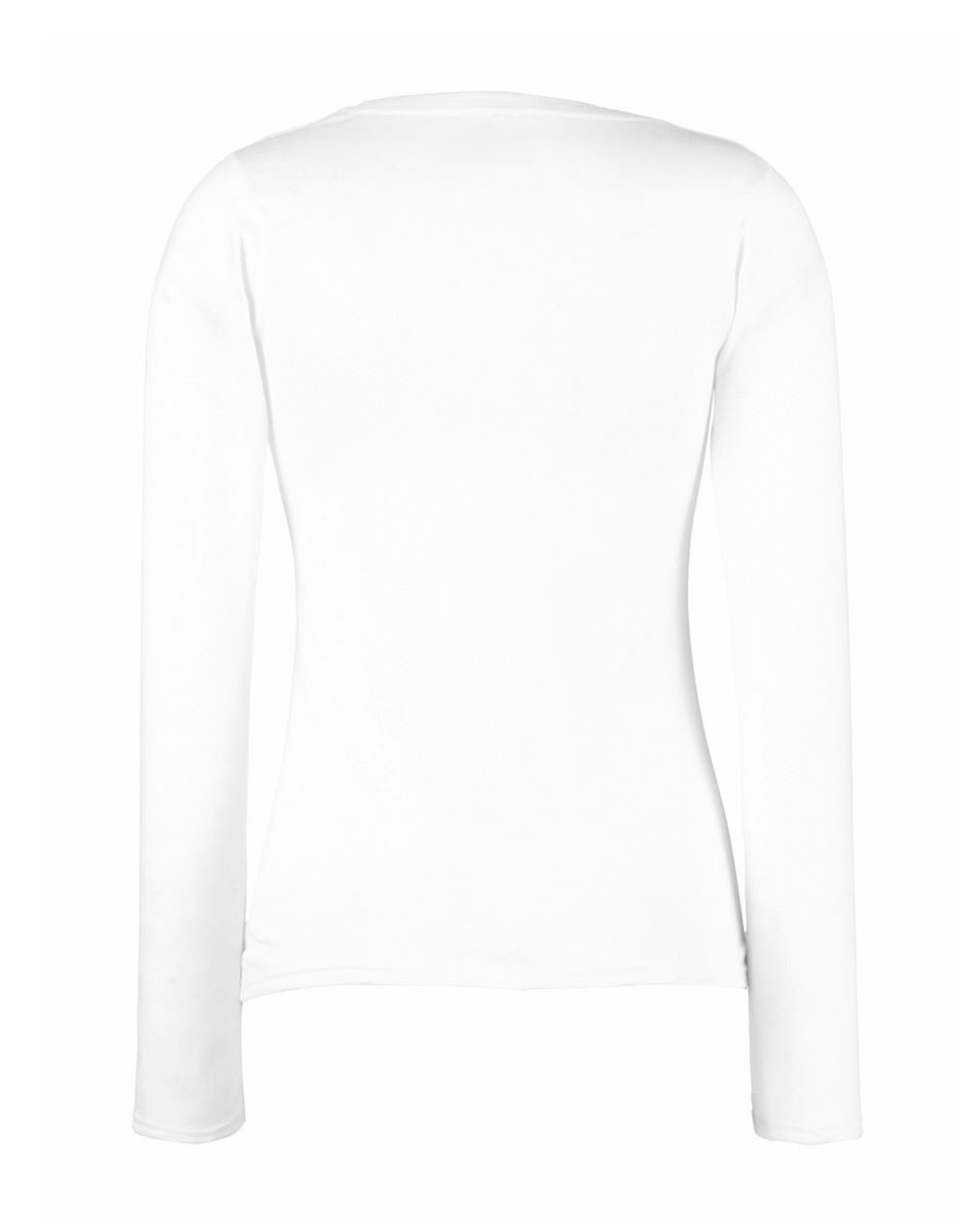 2XL Fruit of the Loom Plain Lady Fit Long Sleeve T-Shirt Top3 COLOURSXS