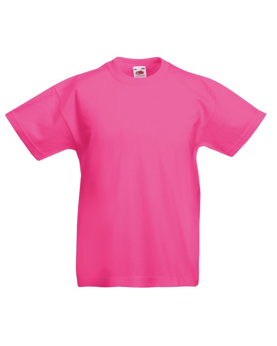 5 Pack Fruit Of The Loom KIDS T-SHIRT TEE CHILDREN BOYS GIRLS SCHOOL PE ALL AGES