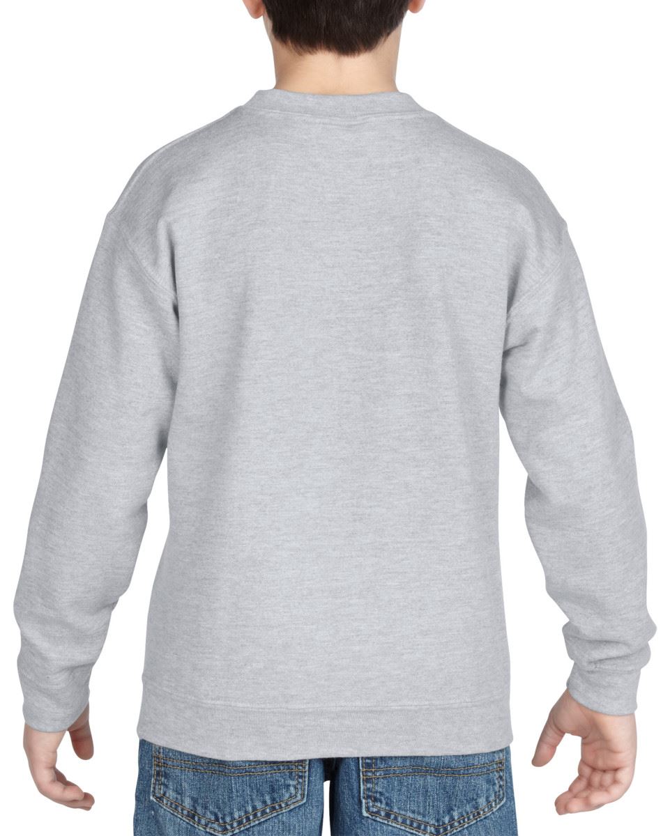 Gildan Plain Kids Boys Girls Childrens School Sweatshirt Jumper Top Fleece