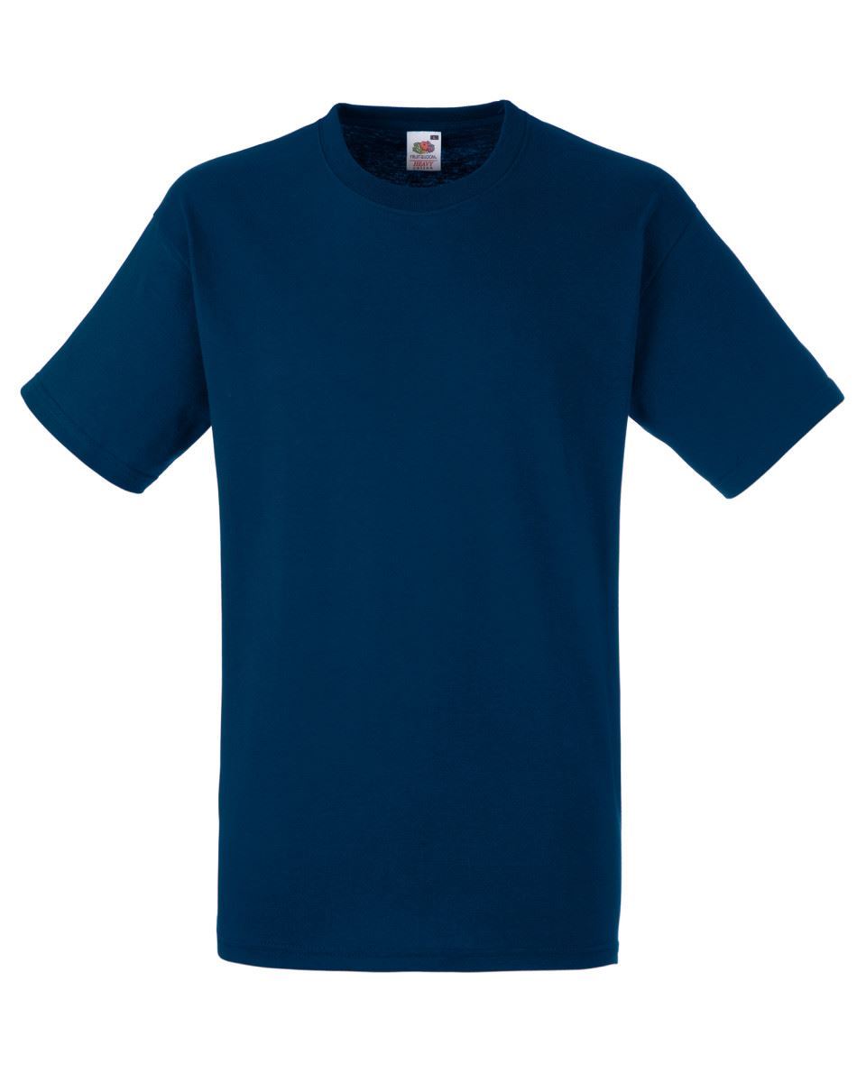 3 Pack Fruit of the Loom Heavy Cotton Plain T-shirts Blank Short Sleeve Tee Top